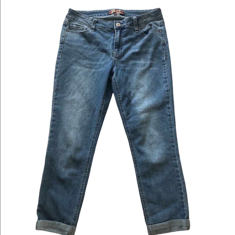 Makers of True Originals Push Up Skinny Light Blue Jean Capris